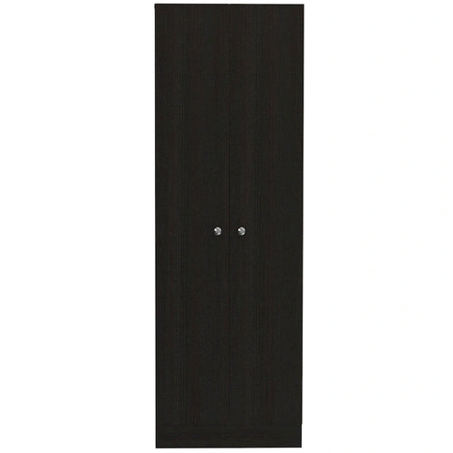 71 Schwarzer Vorrats- oder Wäscheschrank aus Holz - 23.6' X '70.8' X '11.8