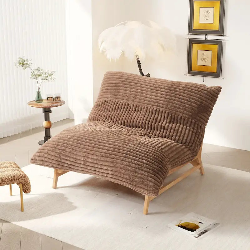 Sillón puff grande, sillón moderno de descanso, sofá cama cómodo, sillón lounge para sala o dormitorio