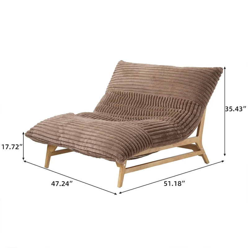 Sillón puff grande, sillón moderno de descanso, sofá cama cómodo, sillón lounge para sala o dormitorio