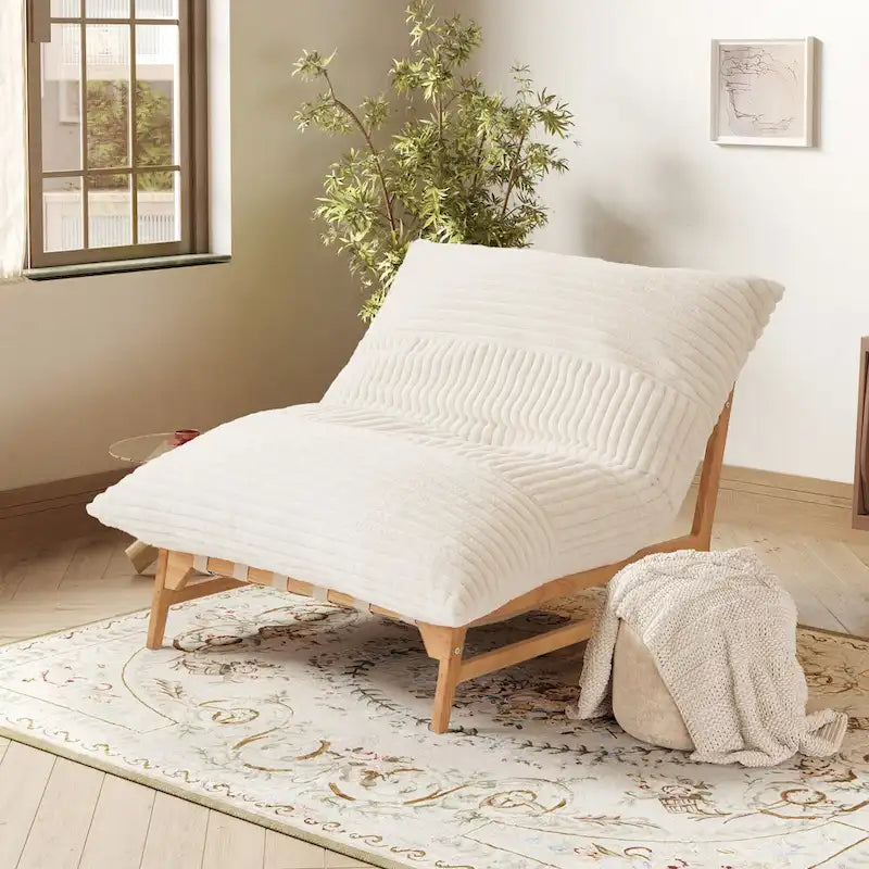 Sillón puff grande, sillón moderno de descanso, sofá cama cómodo, sillón lounge para sala o dormitorio