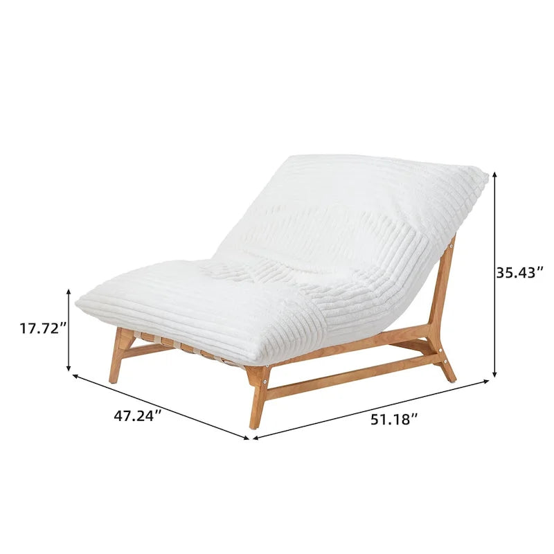 Sillón puff grande, sillón moderno de descanso, sofá cama cómodo, sillón lounge para sala o dormitorio