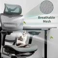 Chaise de bureau à dossier haut, chaise de bureau à domicile, chaise d'ordinateur sans repose-pieds