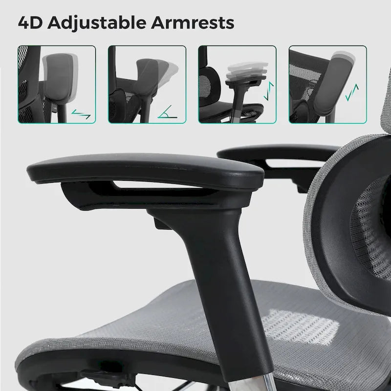 Chaise de bureau à dossier haut, chaise de bureau à domicile, chaise d'ordinateur sans repose-pieds