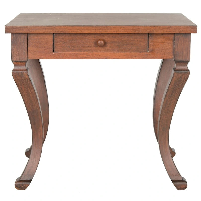 Brauner Beistelltisch mit Stauraum - 23.8 x 19 x 21.5 - 24Wx19Dx22H