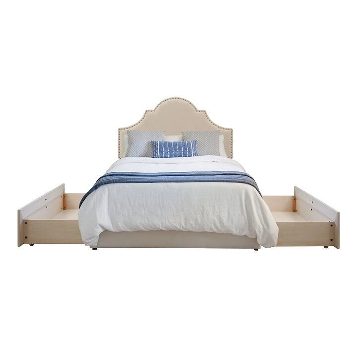 Upholstered Platform 2 Drawer Storage Bed