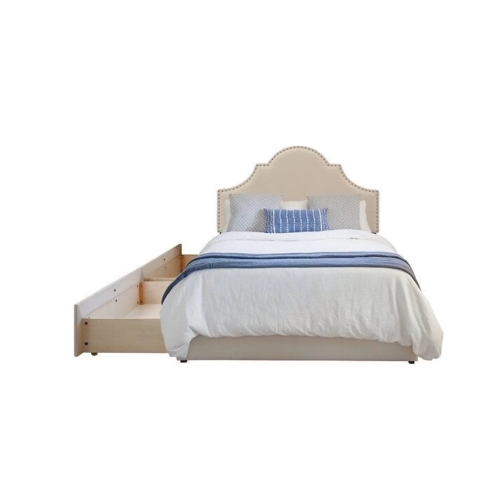 Upholstered Platform 2 Drawer Storage Bed