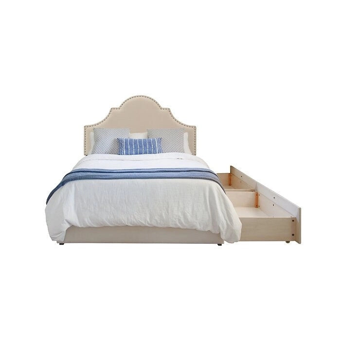 Upholstered Platform 2 Drawer Storage Bed